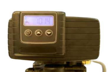 Digital timer som visar 10:14 på en liten skärm, inrymd i ett svart, rektangulärt hölje med tre kontrollknappar under displayen.